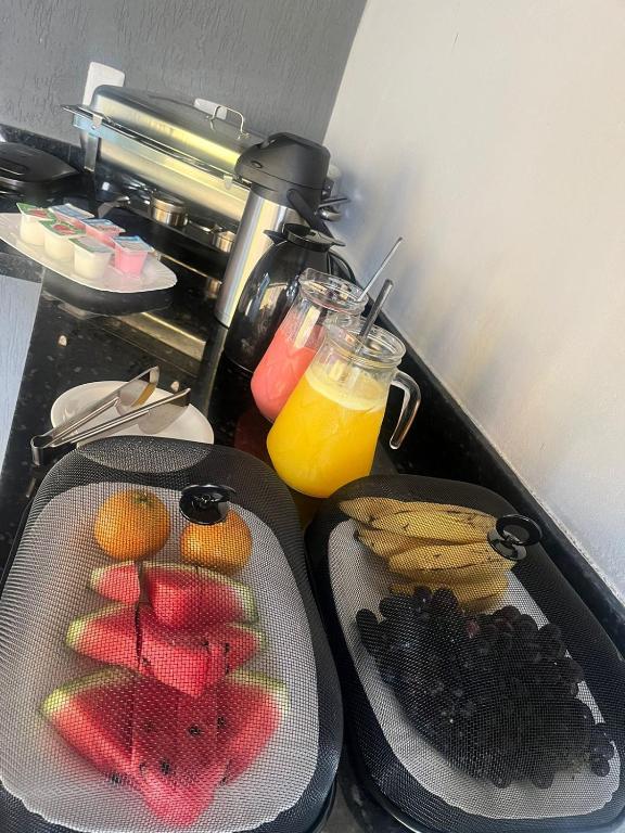 Frutas frescas no café da manhã